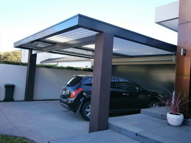 atap garasi mobil, carport, kanopi kaca, kanopi polikarbonat, atap spandek, garasi rumah