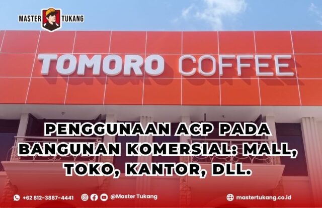 ACP untuk bangunan komersial, tomoro coffee, pasang ACP profesional, pasang ACP jogja