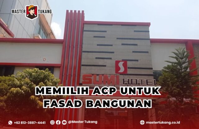 acp untuk fasad gedung, fasad gedung, acp fasad