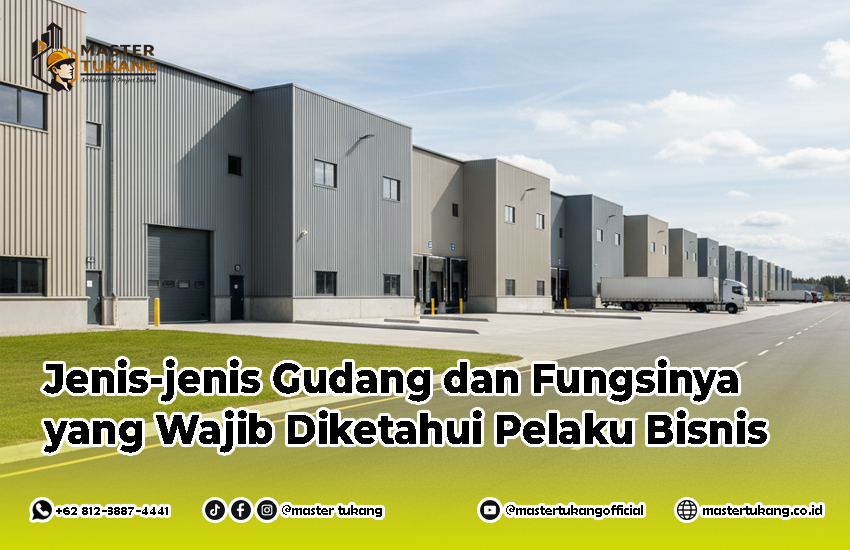 Macam macam gudang, gudang warehouse, gudang produksi, gudang transit, konstruksi gudang