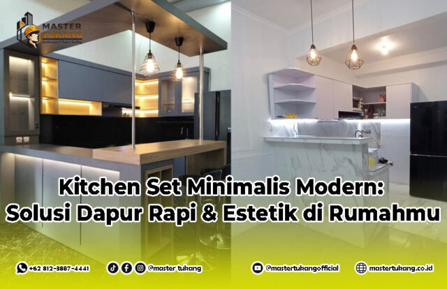 kitchen set minimalis, kitchen set modern
