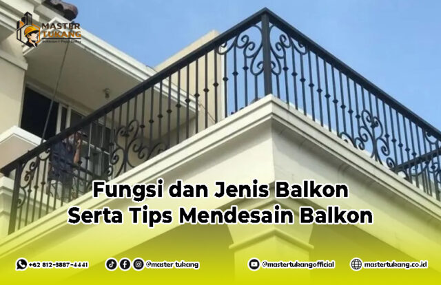 balkon rumah minimalis, pagar balkon, balkon rumah 2 lantai