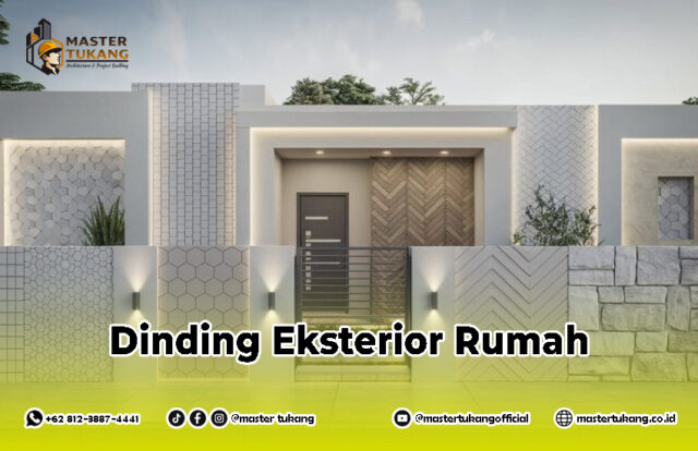 dinding eksterior rumah, tembok luar rumah, desain eksterior rumah