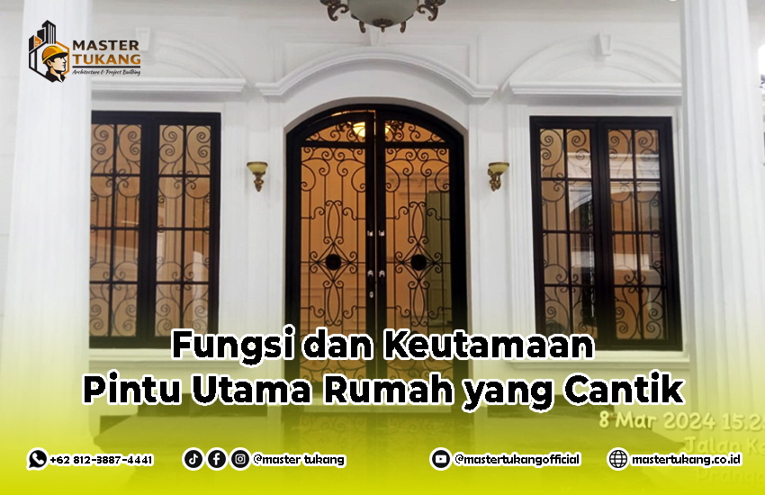 pintu rumah cantik, pintu cantik rumah, pintu minimalis, ornamen pintu, teralis
