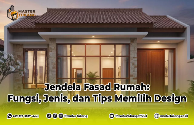 Jendela fasad rumah, jendela rumah, jendela depan rumah